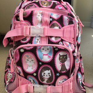 Pottery Barn Kids Pink Mackenzie Cat Backpack